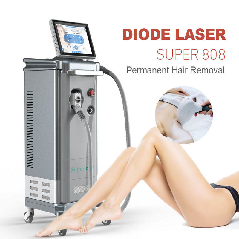 blanchiment de rajeunissement de peau de l'épilation 500W de laser de longueur d'onde de triple de 808nm FDA