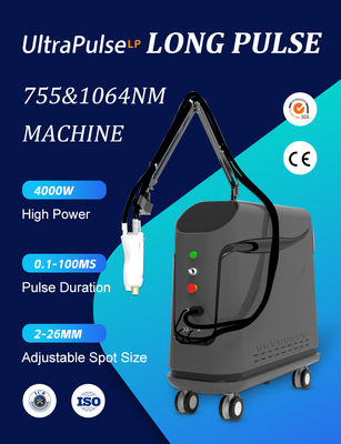Élimination des lésions pigmentaires au laser 755 1064nm Alex Long Pulse Shorter Pulse Alexandrite Yag Machine d'épilation au laser